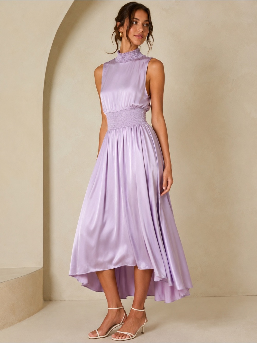 NWT Nanette Lepore Lilac Ruffled Neckline Dress - Size 4